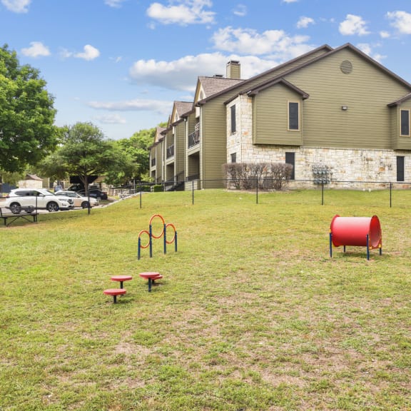 On-site Dog Park at On The Green Apartments in Austin, Texas, TX