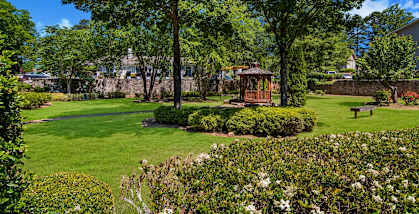 Open Green Area with Gazebo at Dunwoody Pointe in Sandy Springs, GA
