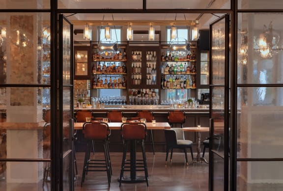 leasing center at  The Hamilton, Dallas, TX