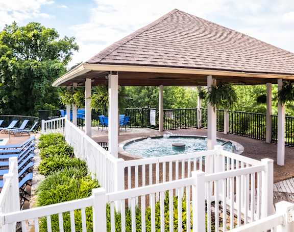 Pool Area at The Players Club Apartments in Nashville, TN
