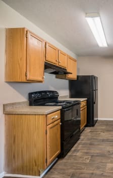 Model Kitchen at Reflections Apartment Homes in Gainesville, Florida, FL
