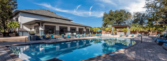 Pool Lounge Area 3 at Sundance at Clermont in Clermont FL