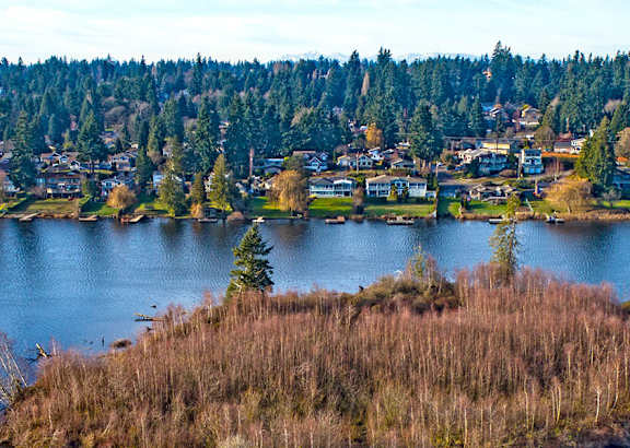 Lake view at QUINN BY VINTAGE, Shoreline, WA