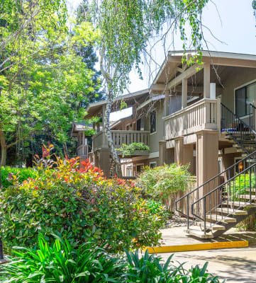 Exterior Staircase at Bent Tree Apartments in Sacramento, CA 95842