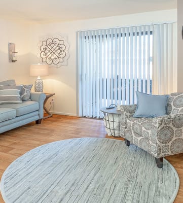 stylish living room decor at Ranchwood Apartments in Glendale, AZ 85301