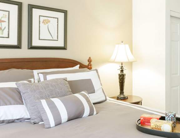 Bent Tree Apartments Bedroom with Attached Bathroom