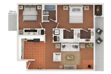 Two Bedroom - B1 Floorplan