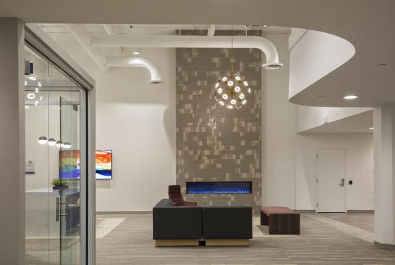 a view of the lobby