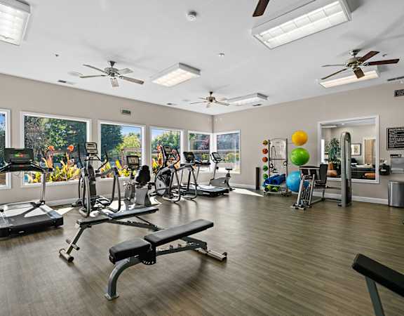 24-hour fully-equipped fitness center - Mountain Shadows Apartments