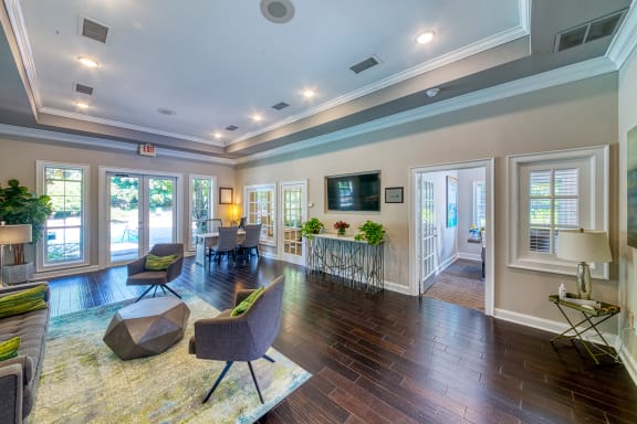 Evergreen Lenox Park Apartments interior lobby