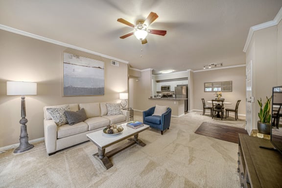 The Commons apartments interior living room