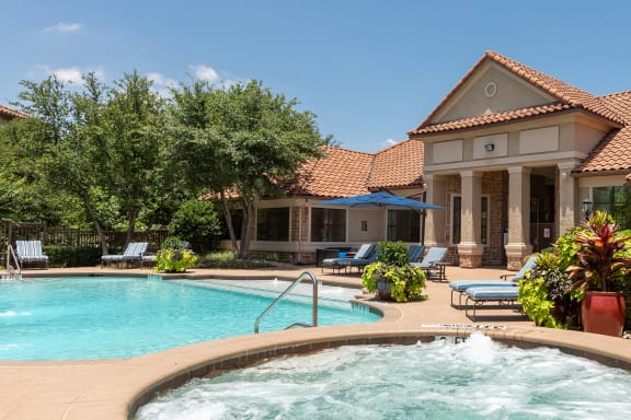 Delayne at Twin Creeks resort-style saltwater swimming pool and heated spa
