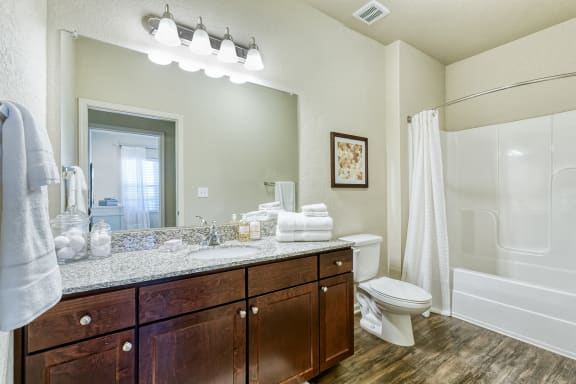 Glenbrook Apartments granite kitchen and bath countertops