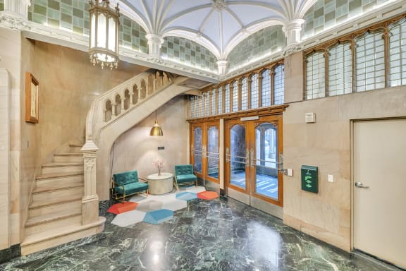 The Kirby = Lobby with historic details