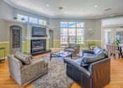 Thumbnail 5 of 19 - Asprey resident clubhouse with fireplace