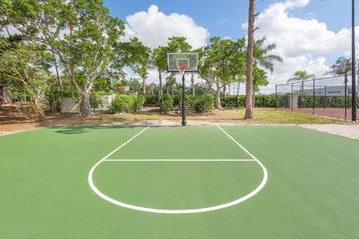 La Costa Apartments lighted basketball court