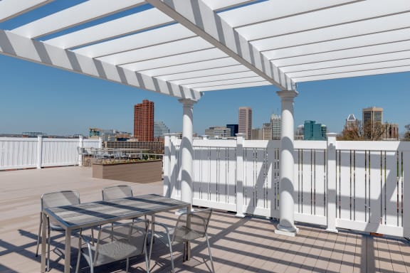 Harbor Hill Apartments rooftop lounge