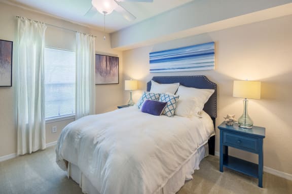 Versant Place bedroom with large windows