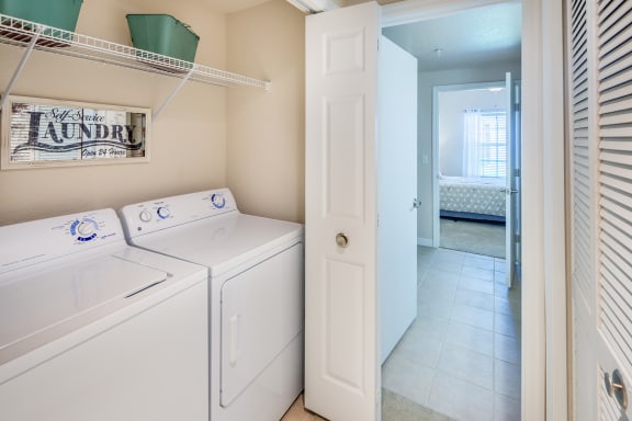 Asprey apartment full-size washer and dryer