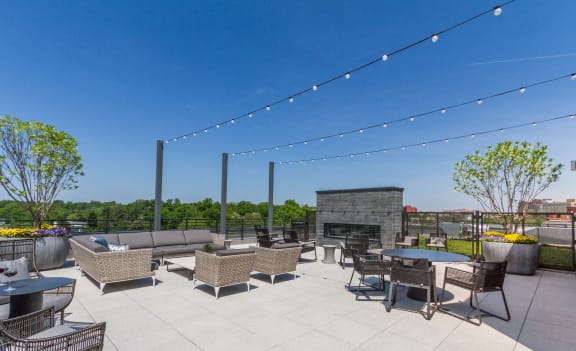 Rooftop Terrace Seating at The Brody, Bethesda, MD
