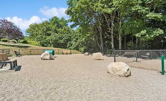 dog park at HighPoint pet friendly apartments in Quincy, MA