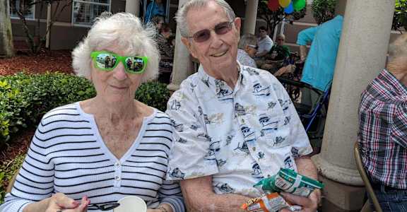 Posing for photo at Savannah Court of Orange City, Orange City, FL, 32763