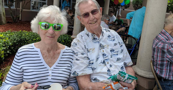 Lovely Senior Couple at Savannah Court of Brandon, Brandon, FL, 33510