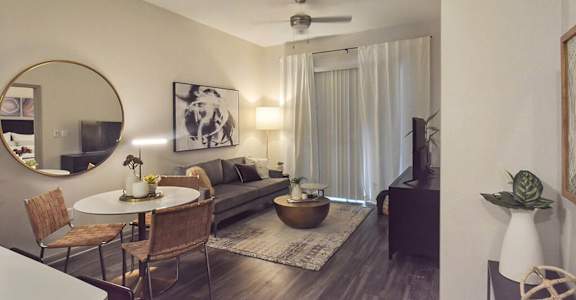 Living Room at Gramercy on the Park in TX 75287
