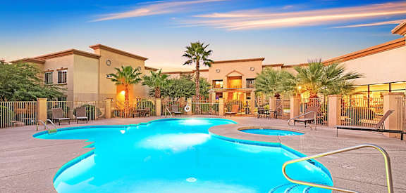 Equestrian Luxury Apartment Homes in Tucson, Arizona Clubhouse and Pool