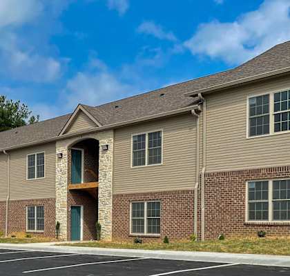 the building where the apartments are located