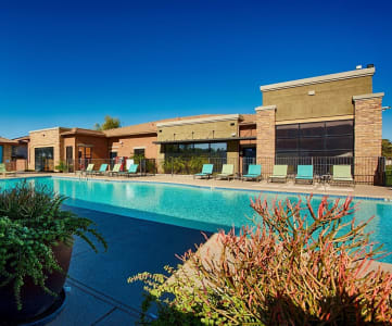 Pool Cabana & Outdoor Entertainment Bar at Residences at FortyTwo25, Phoenix,Arizona