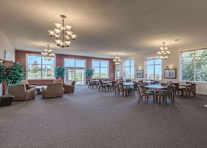 Elk Creek Community Room at Elk Creek Apartments in Sequim, WA, 98382