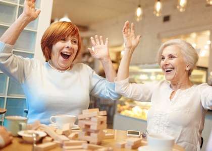 Seniors Playing a Game at VINTAGE AT BEND, Bend, OR 97701