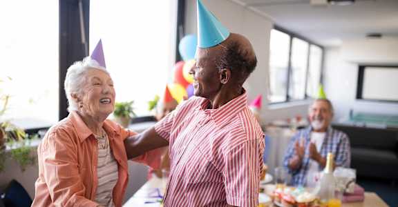 Seniors at a Party at VINTAGE AT THE CROSSING, Reno, NV