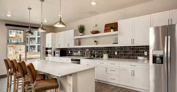 Community Room Kitchen at VINTAGE AT THE CROSSING, Nevada, 89521