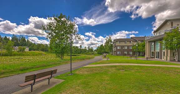 Walking Paths at The Vintage at Arlington Senior Apartments in Arlington, WA