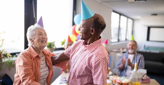 Seniors at a Party at VINTAGE AT BURIEN, Burien, WA 98168