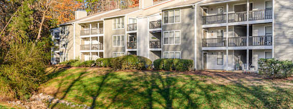 The exterior of the buildling at Atria at Crabtree Valley in NC 27612