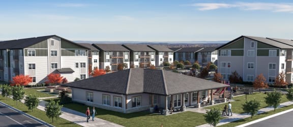 Exterior Rendering at Union at Pacific Highway, Oregon, 97333