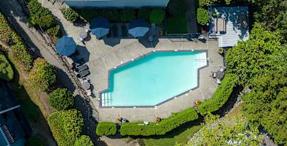 Copper Ridge Apartments in Renton, Washington Aerial View of Pool