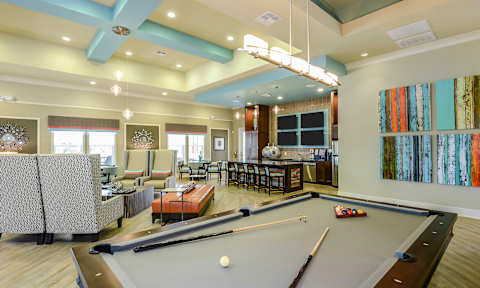 Clubhouse with Billiards at The Sedona Luxury Apartments in Westchase Tampa FL