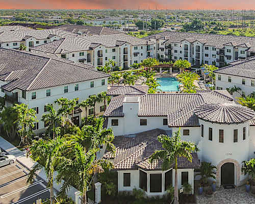Aerial View of Azura Luxury Apartments in Kendall, FL