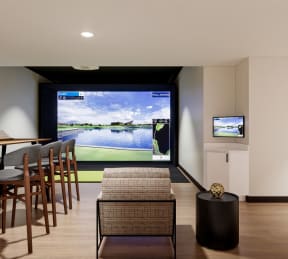 Virtual Golf at The Exchange Apartments in New Brighton, MN