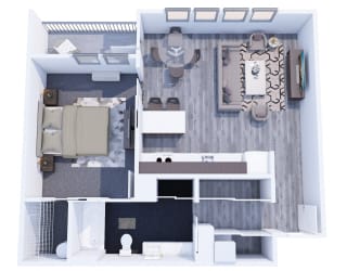 Range Apartments 1x1 G Floor Plan