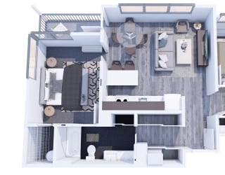 Range Apartments 2x2 C Floor Plan