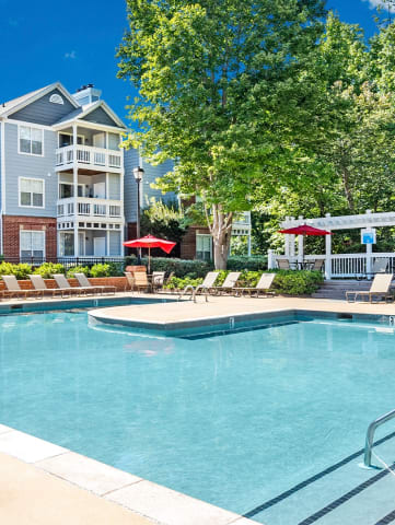 Sparkling Pool  at The Village Apartments, Raleigh, 27615