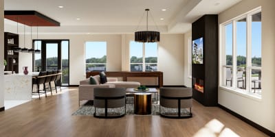 Sky lounge at The Exchange Apartments in New Brighton, MN