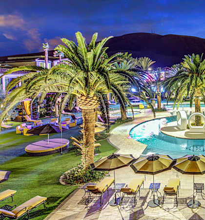 Aerial view of property amenities at Tuscan Highlands, Las Vegas, NV