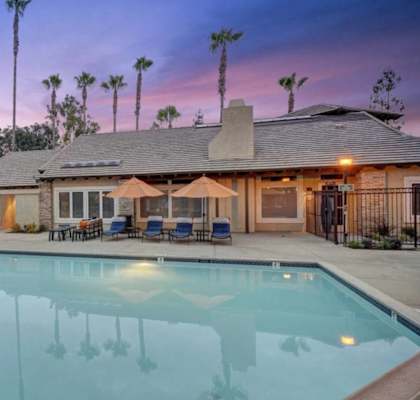 Lounging by the Pool, at Park Pointe, El Cajon, CA