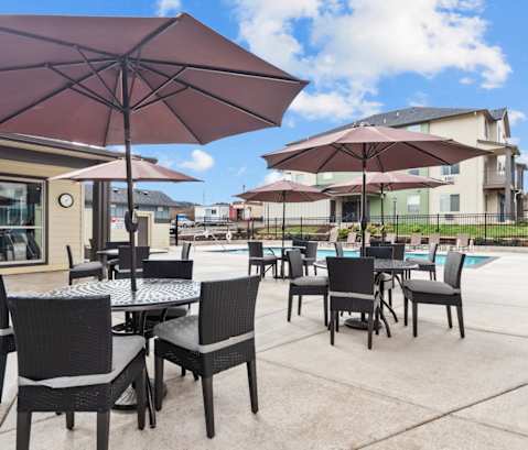 Lark View Village Patio and Pool